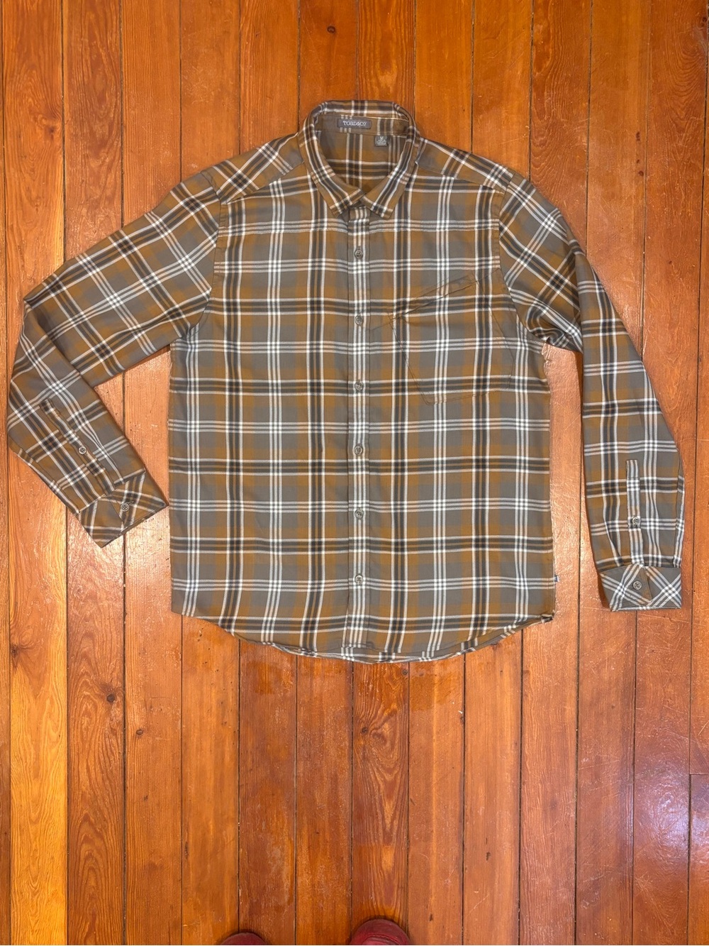 Toad & Company Men's Plaid Button-Down Shirt - Size M